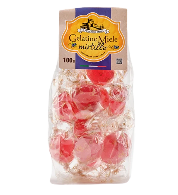 gelatine miele e mirtillo